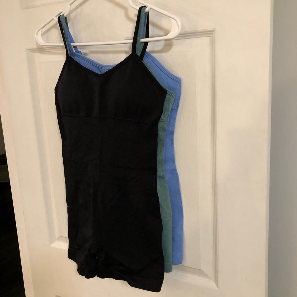 3 sets of jumpsuits with bra pads